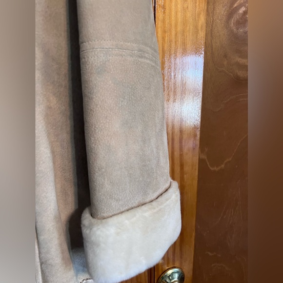 Vintage Winlit Women’s Tan Genuine Leather Faux Fur Jacket - Picture 3 of 8